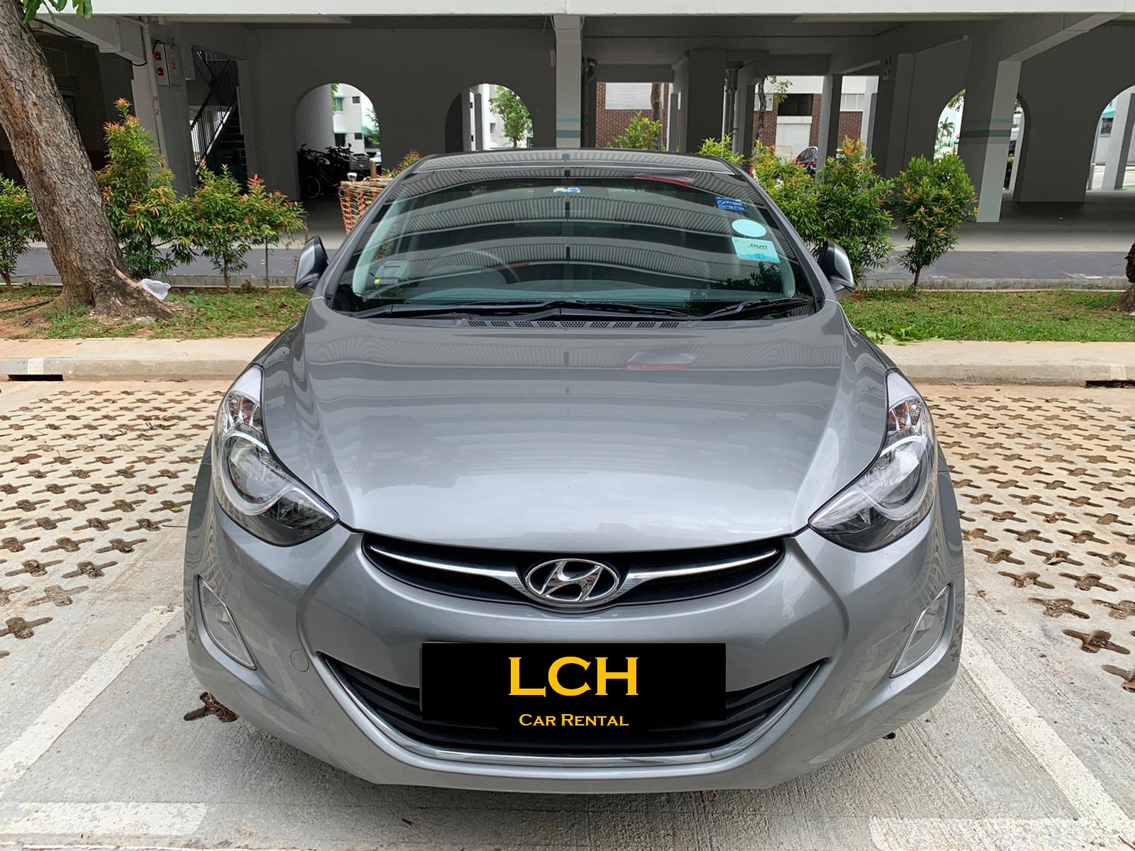 Silver Hyundai Elantra from LCH Car Rental
