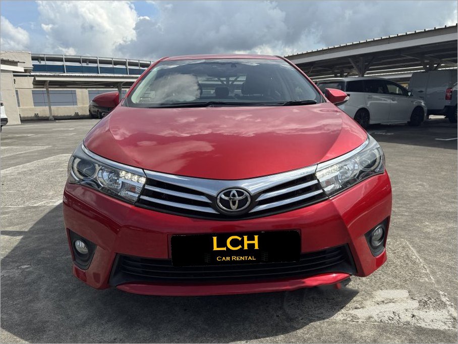 Red Toyota Altis Facelift from LCH Car Rental